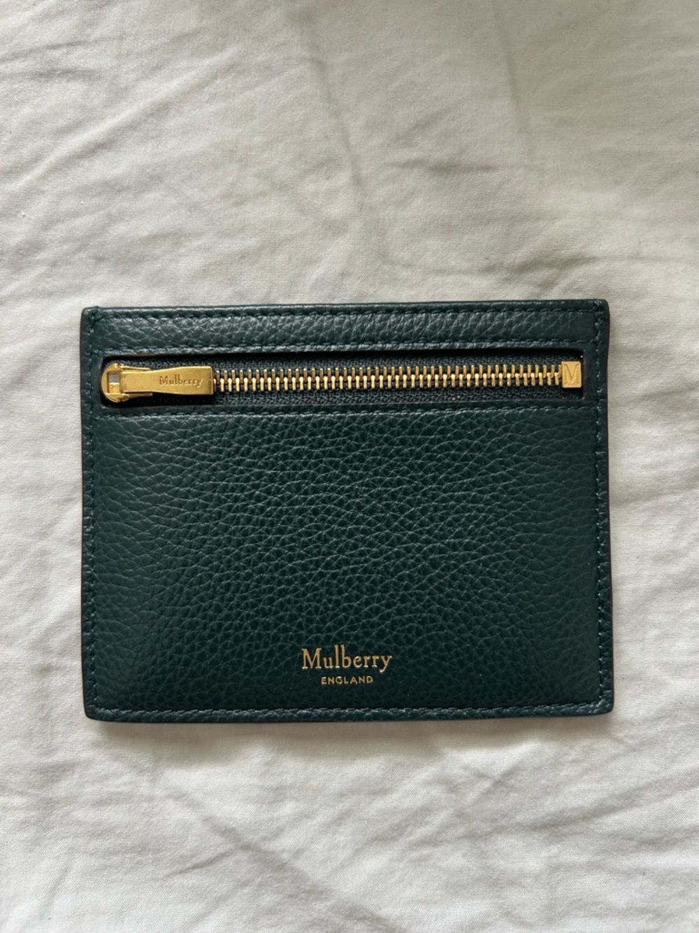 Mulberry Zipped Credit Card Slip in green - Picture 2 of 10